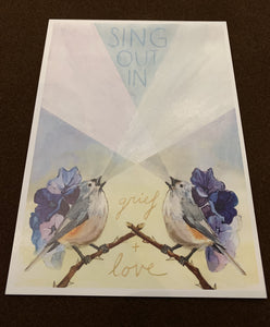 Sing Out in Grief & Love  postcard