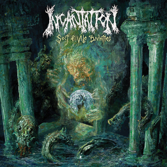 INCANTATION - Sect of Vile Divinities  LP (olive green and mustard - yum yum)