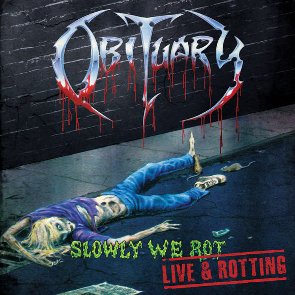 OBITUARY - Slowly We Rot - Live and Rotting LP (neon slime green)